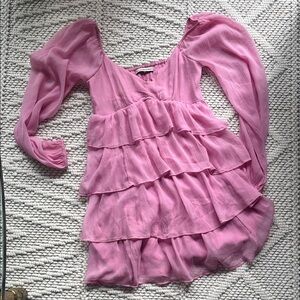 Pink Ruffled Abercrombie Dress